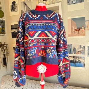 NWT Farm Rio Farm Rio Ainika Tapestry Sweater